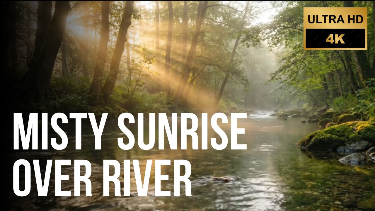 Beautiful Misty River Sunrise to Start Your Day Right 🌅