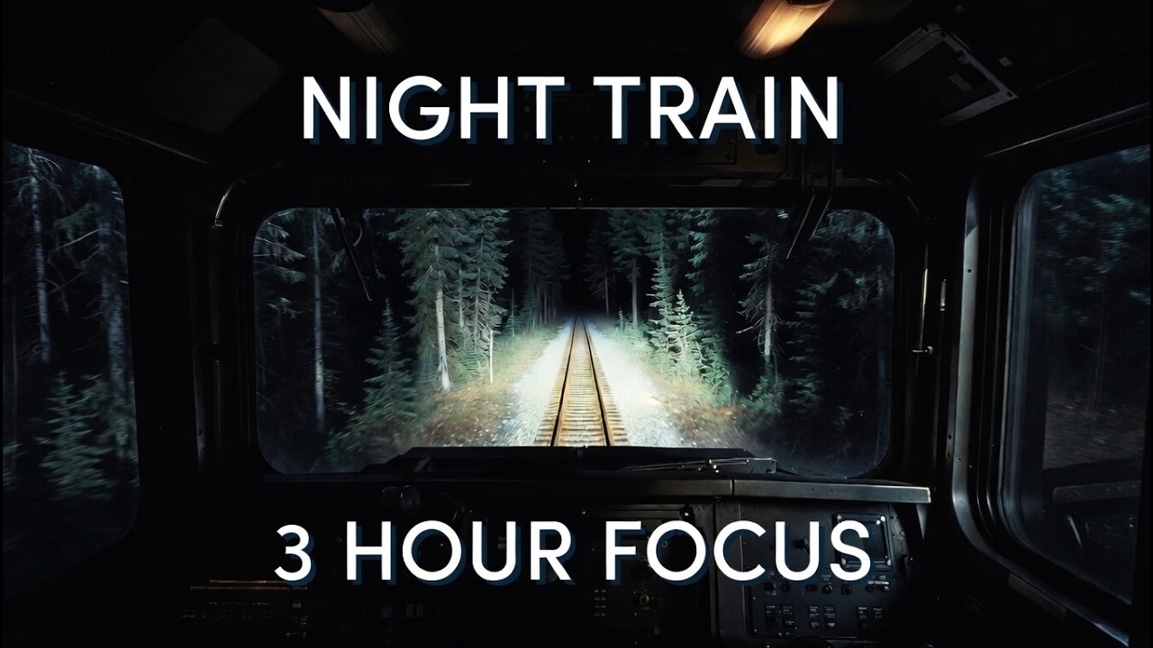 Night Freight Train | Night Work Music for Focus