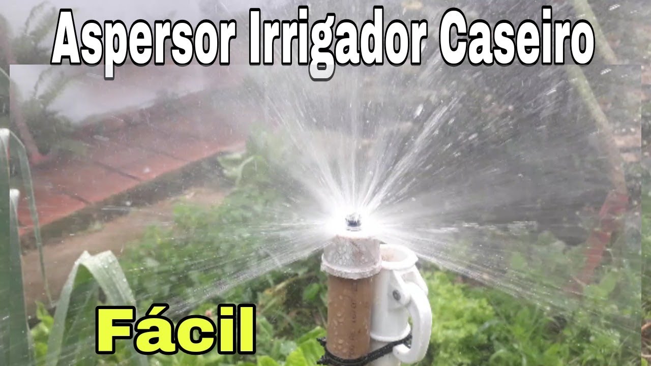 ASPERSOR, IRRIGADOR caseiro! Passo a passo! FÁCIL!