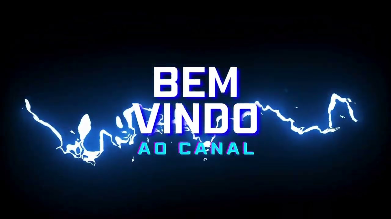 Letreiro animado bem vindo ao canal gamer colorido video