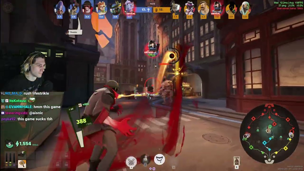 xQc Locks In Playing DEADLOCK