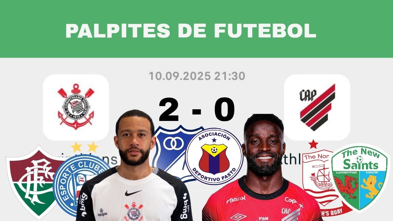 PALPITES DE FUTEBOL PARA HOJE 10 09 2025 ( QUARTA FEIRA ) + PLACAR EXATO + BILHETE PRONTO