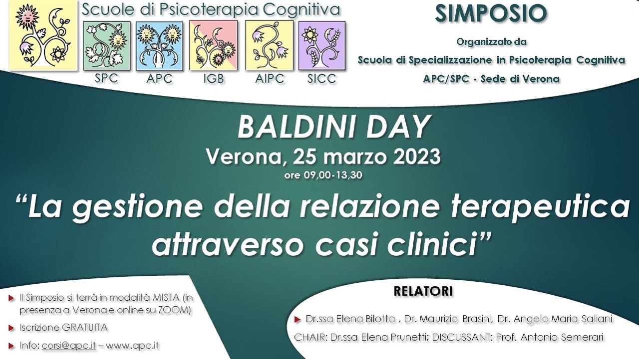Baldini Day 2023 - “La gestione della relazione terapeutica attraverso casi clinici”