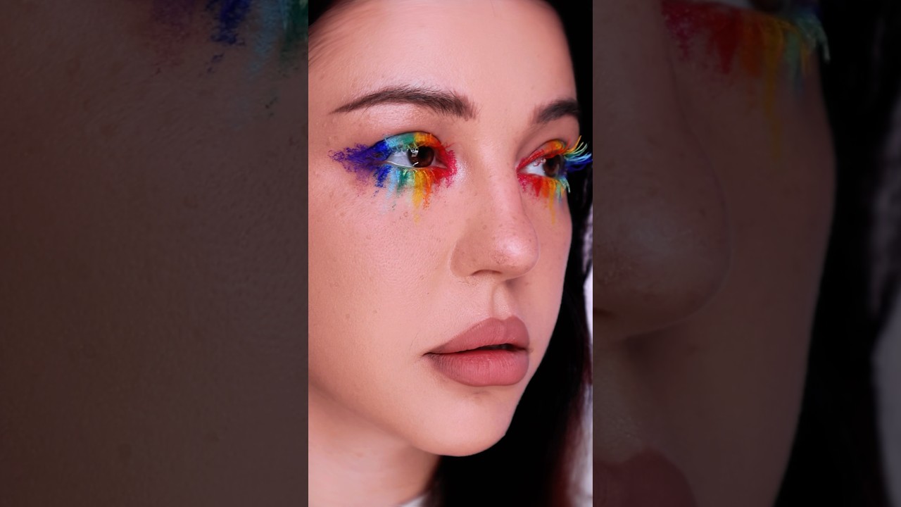 Easy PRIDE makeup 🏳️&zwj;🌈✨