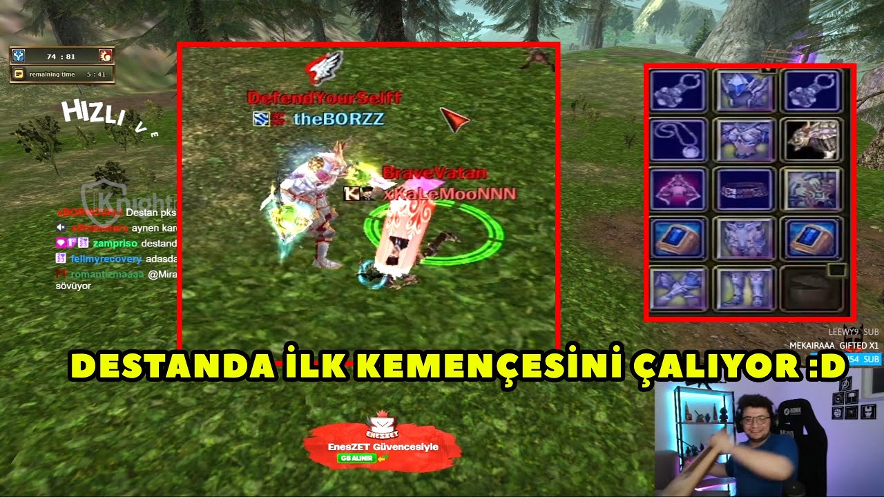 MiracMandirali - İlk Defa Destan Serverine Girip Sağlam Asas ile PK Atıyor ! Knight Online