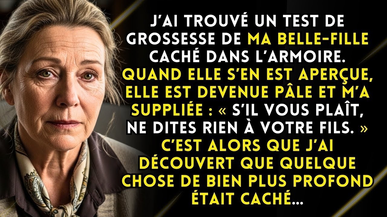 J’ai trouvé le test de grossesse de ma belle-fille. Elle m’a suppliée de tout cacher à mon fils.