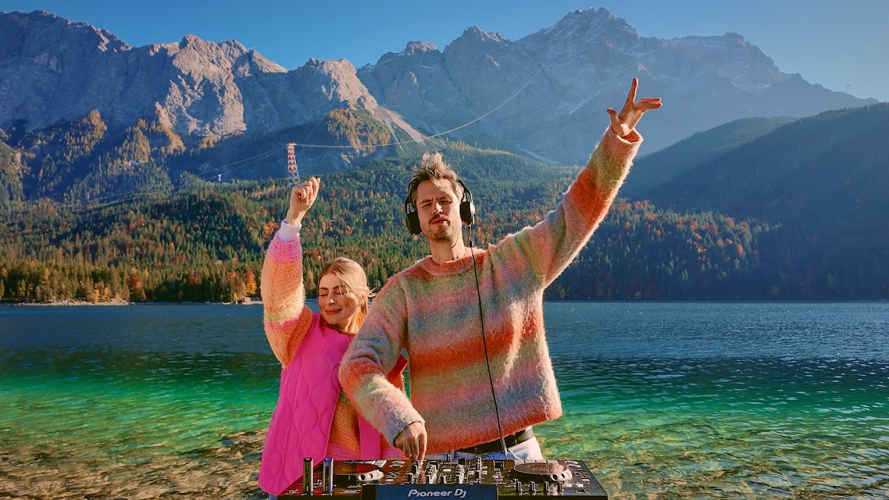 Chill Deep House Mix | Golden Autumn Sun & Alpine Lake | DJ Set at Eibsee Germany