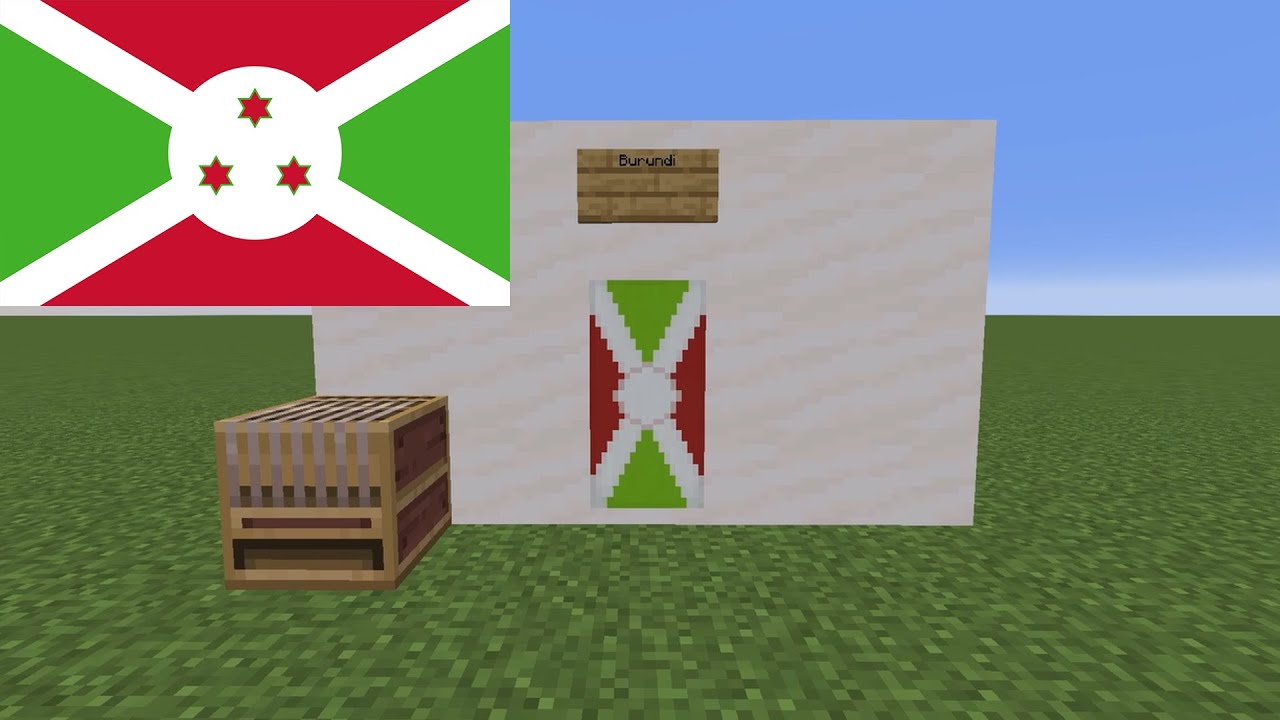 How to Make Burundi's Flag in Minecraft