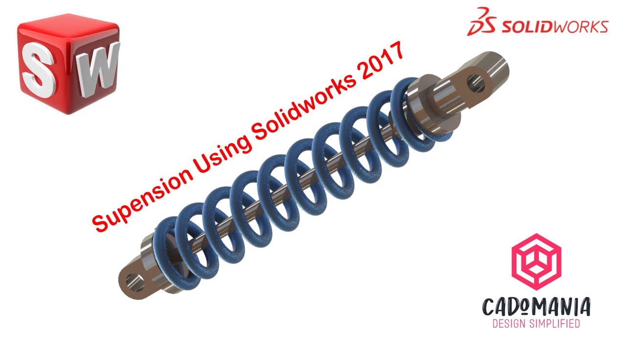 Design of Suspension System using SolidWorks: Part Modelling, Assembly, and Rendering #cad #mech