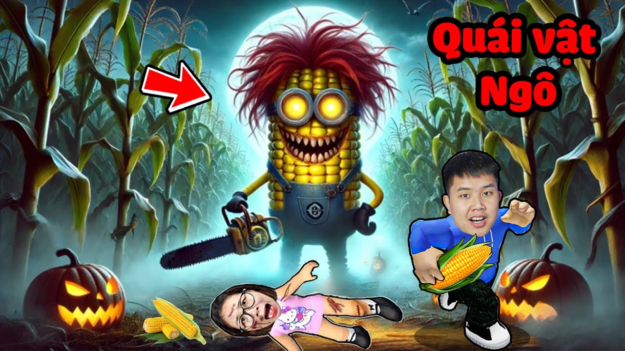 Đừng đi bẻ trộm ngô lúc 3 giờ sáng !? bqThanh & Ốc Gặp Quái Vật Ngô Cưa Máy