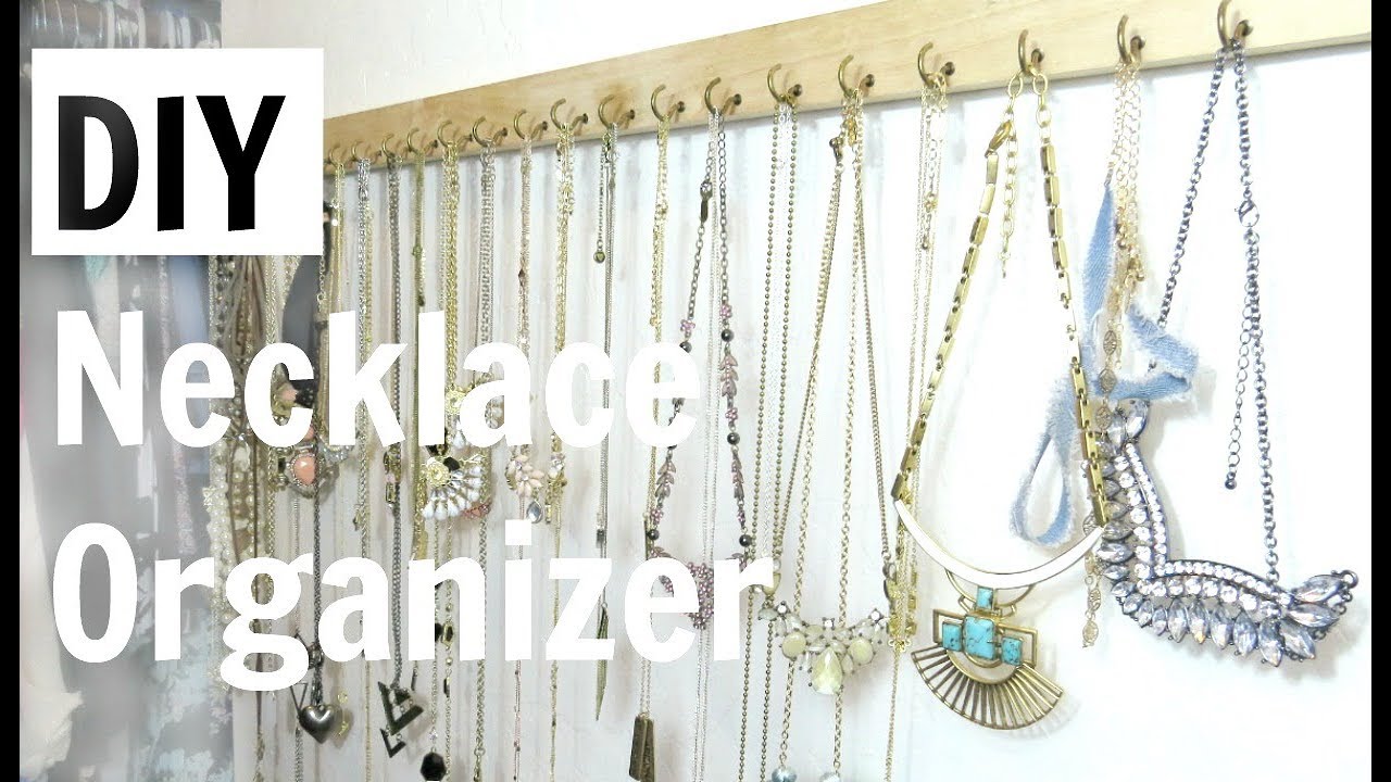 DIY Necklace Organizer