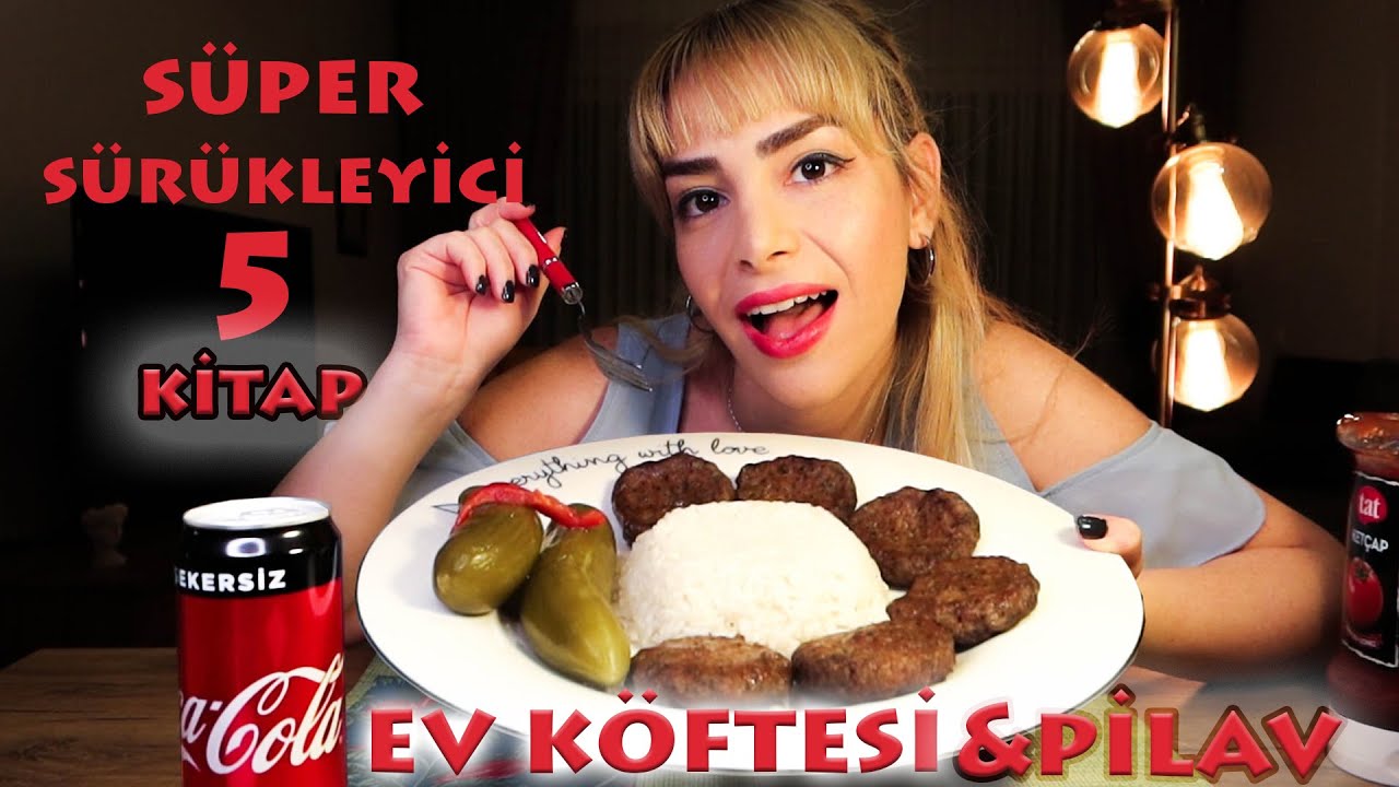 KÖFTE PİLAV MUKBANG | KİTAP ÖNERİLERİ | Mukbang Türkçe