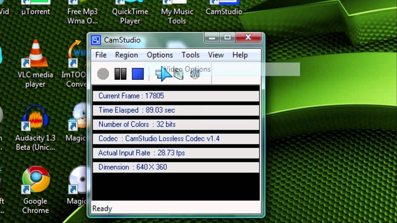 High Quality CamStudio settings!