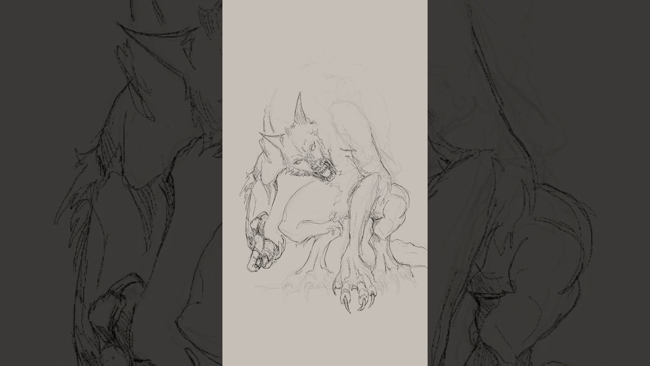 Check live stream for full process of this drawing - link in comments section 