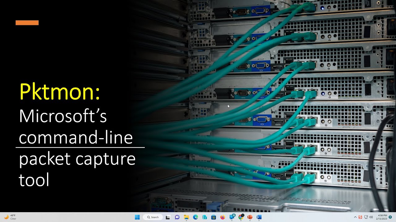 Packet Monitor: (Pktmon.exe) инструмент Microsoft для захвата пакетов из командной строки.