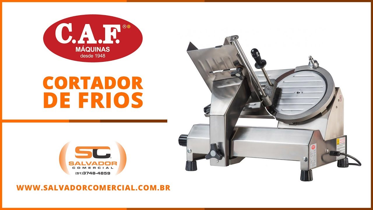 Cortador de Frios Semi Automático e Automático CAF CF300 - Salvador Comercial