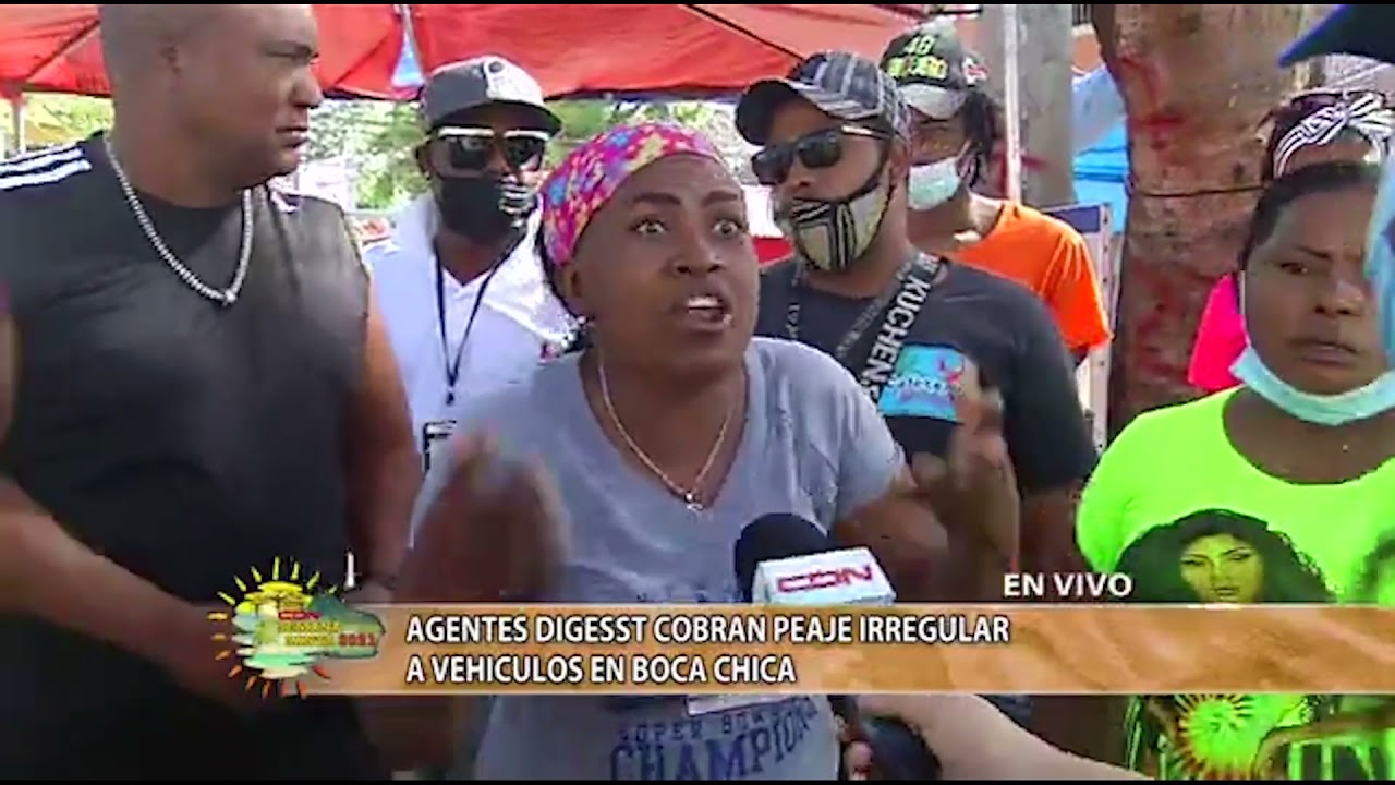 Denuncian agentes Digesett cobran peaje irregular en Boca Chica