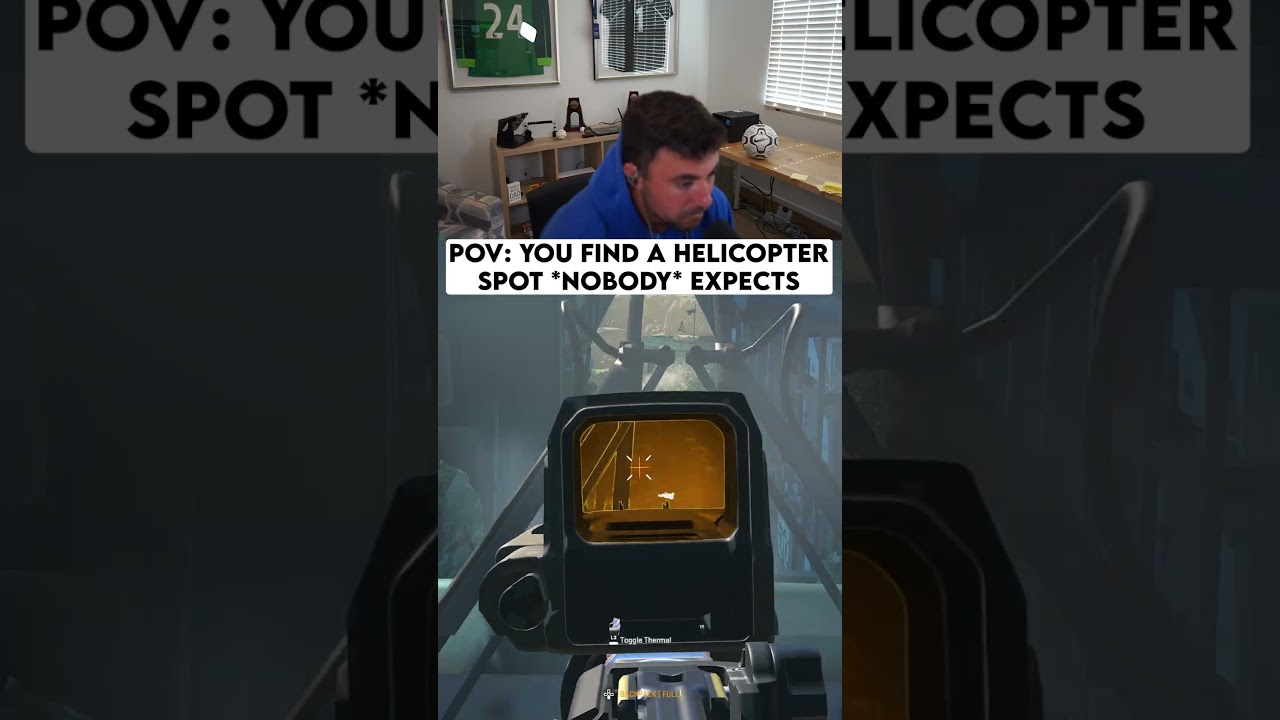 Nobody ever expects you to land on the helicopter #dmz #warzone #cross2crown #callofduty #cod