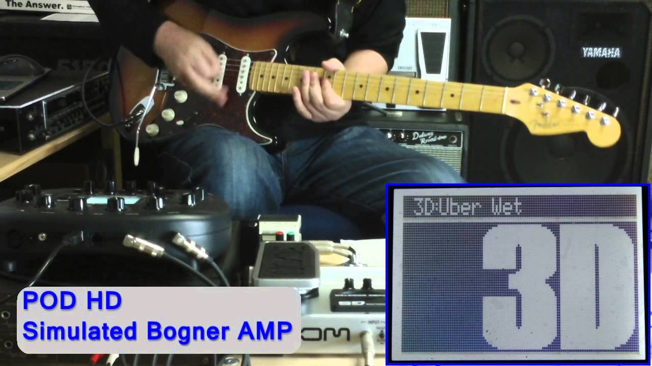 Compared ZOOM G5 With POD HD In Several Preset Drive Patch Sounds. / Fender 50th Lon Star Strat.