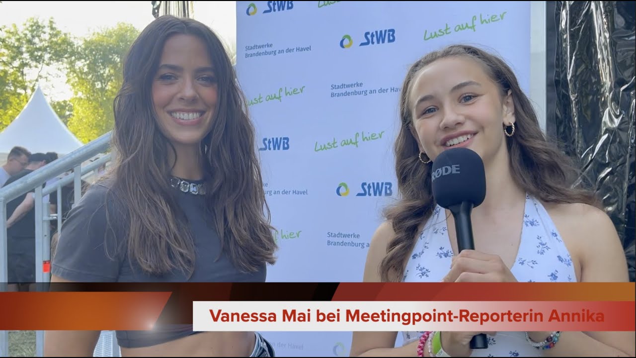 Vanessa Mai bei Meetingpoint-Juniorreporterin Annika