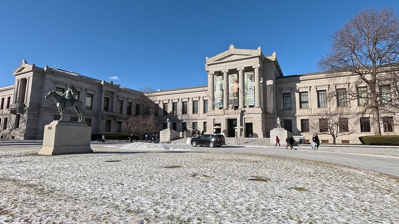 ⁴ᴷ⁶⁰ Walking Boston, MA: Huntington Avenue from Copley Square to Museum of Fine Arts