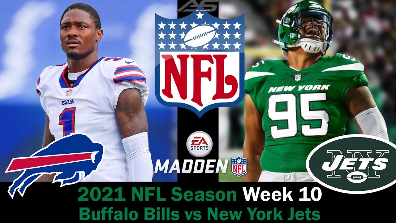 NFL 2021 Season - Week 10 - Buffalo Bills vs New York Jets - 4K - AllSportsStation