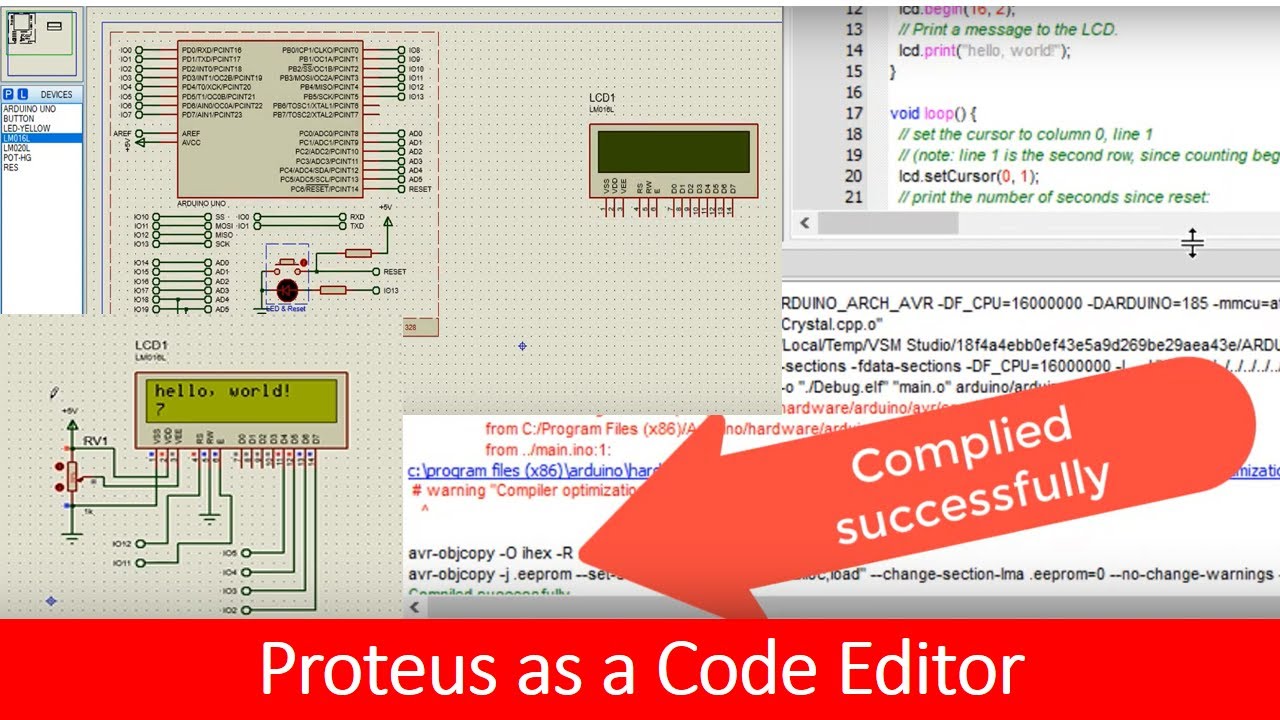 how to use Proteus as a code editor