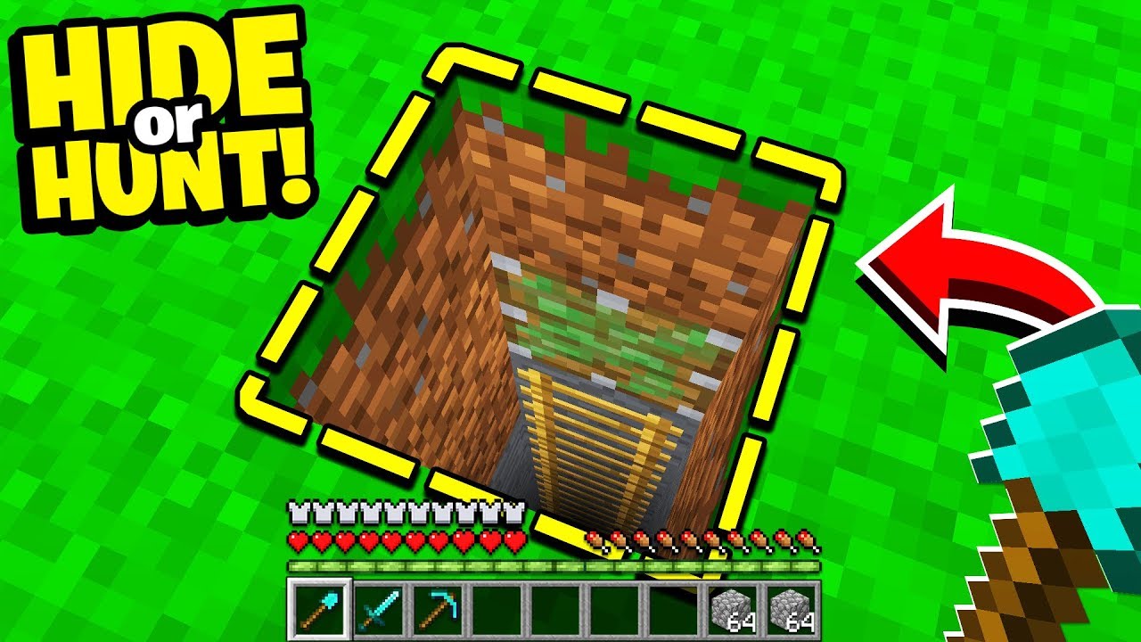 we uncovered a SECRET Minecraft stairs DEEP underground! - Hide Or Hunt #2