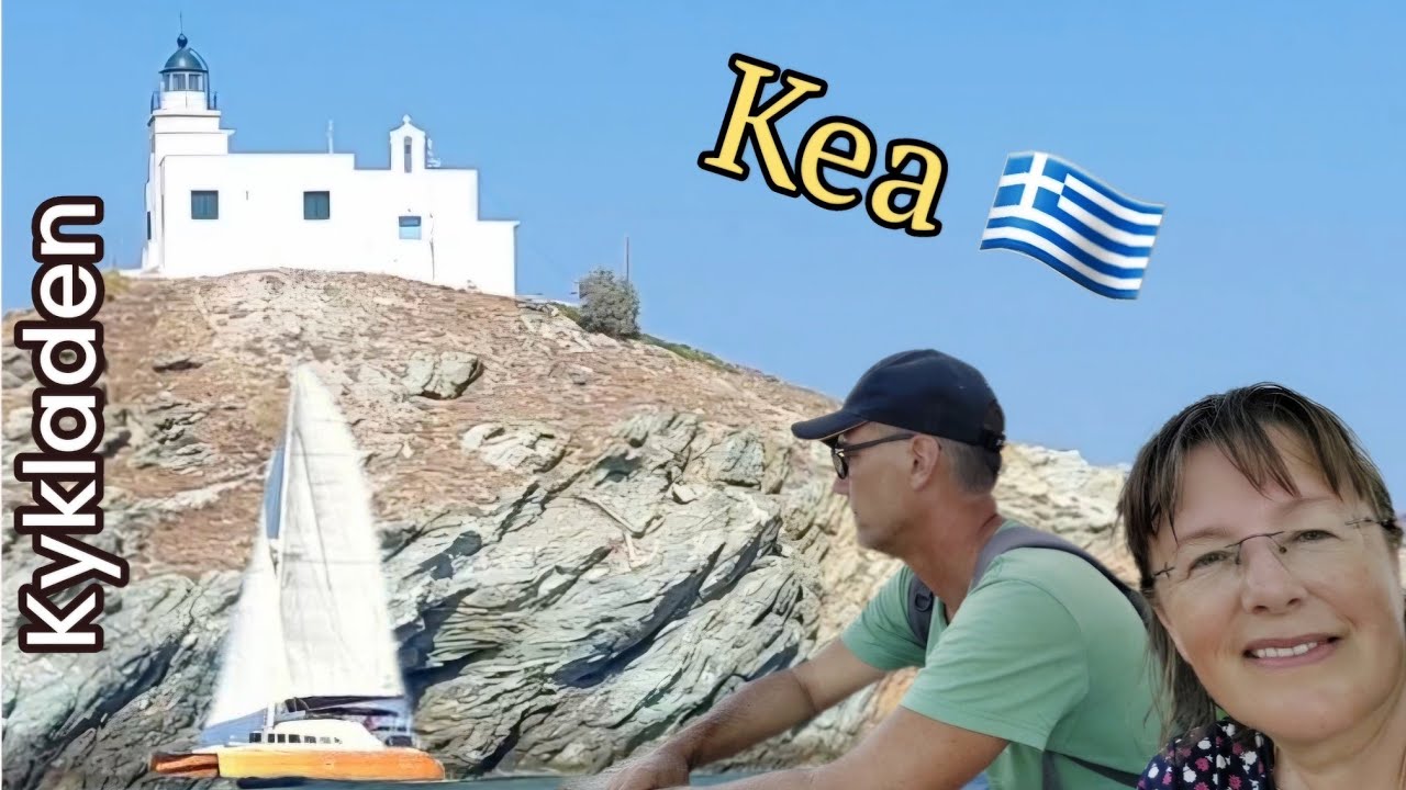Segeln zur Insel Kea / GR / viel zu dichtes Ankern, Badematte über Bord - Langfahrt