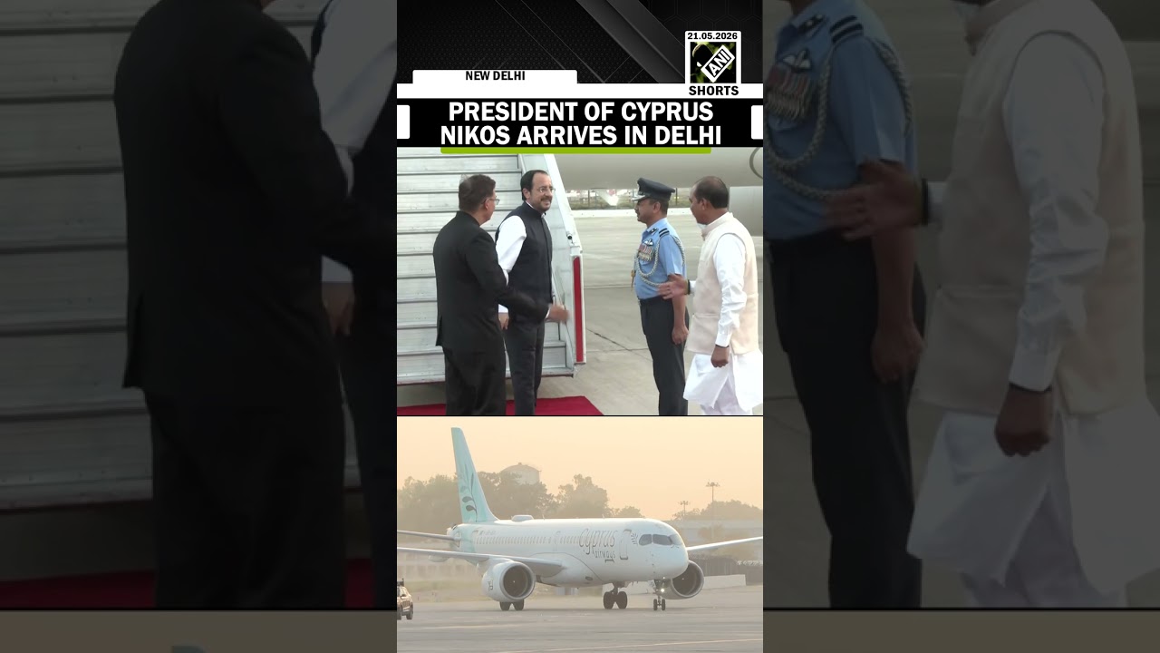 President of The Republic of Cyprus Nikos Christodoulides arrives in Delhi