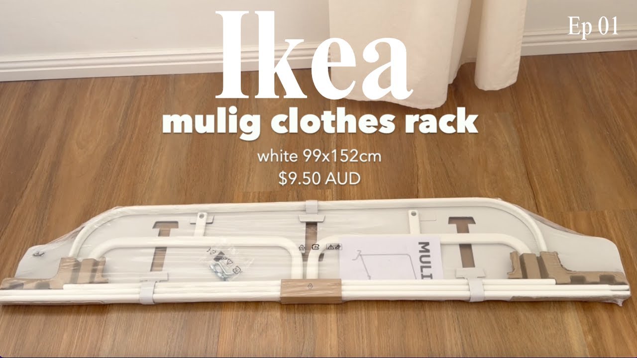 IKEA closet organisation ideas | IKEA haul - Mulig Clothes rack DIY Installation & Build