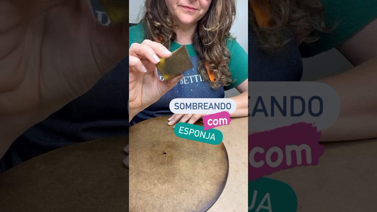 Sombreando com esponja / artesanato descomplicado #artesanatoemmdf #patibettinartesanato