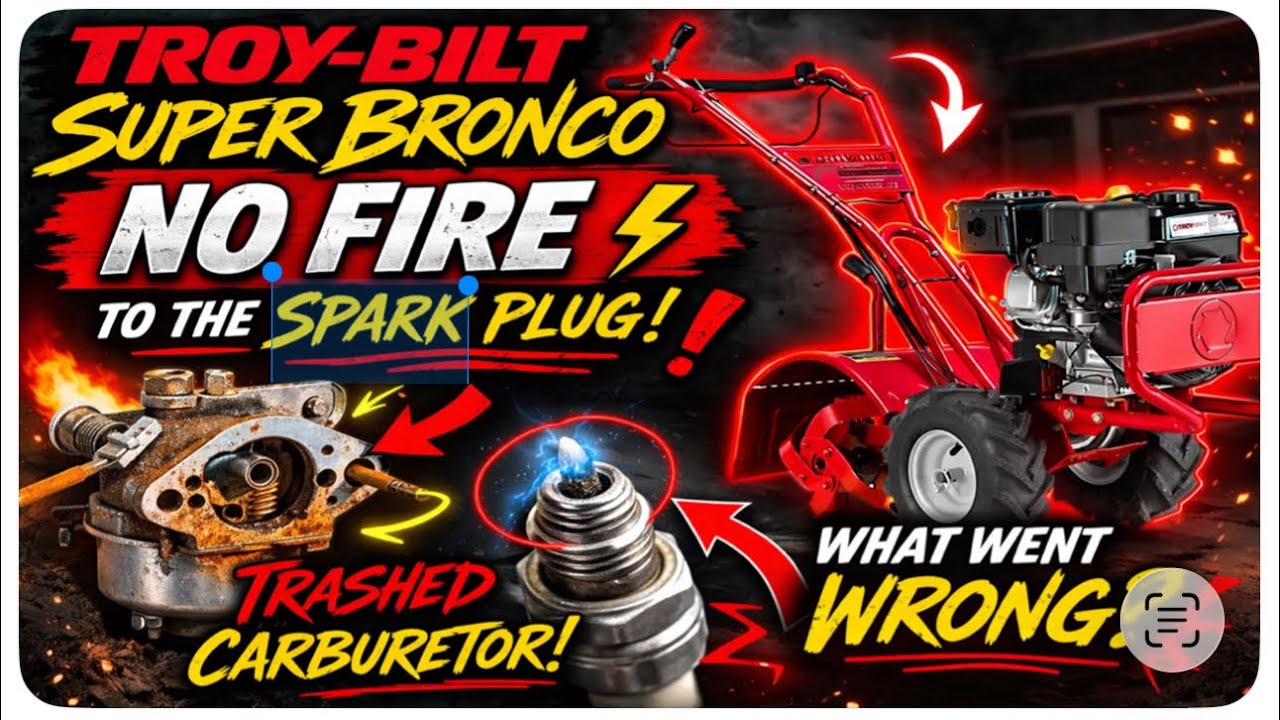 Автомобиль Troy-Bilt Super Bronco вышел из строя! Карбюратор сломан, искра отсутствует — сможем л...