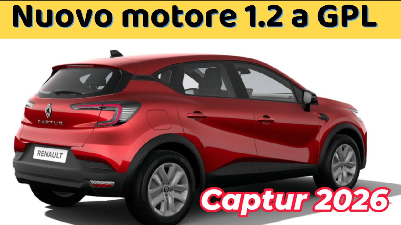 Nuovo motore 1.2  Eco-G 120 a GPL sulla Renault Captur 2026