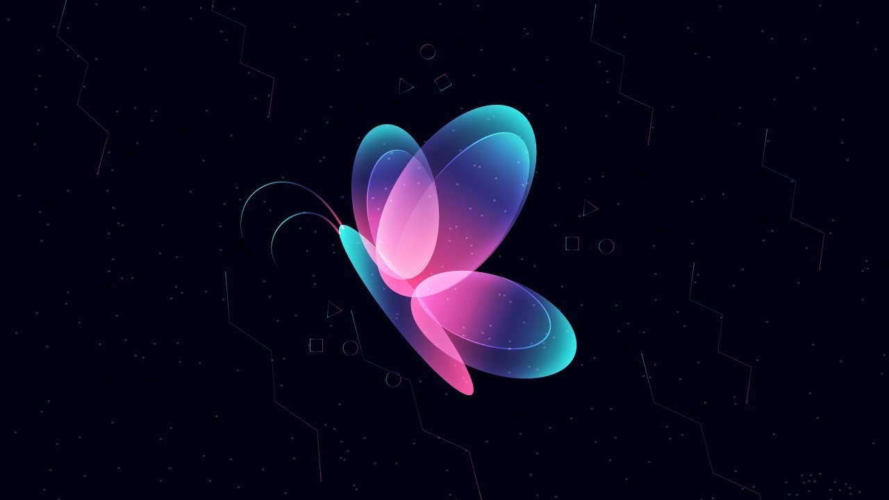 Butterfly Illustration in Adobe illustrator cc