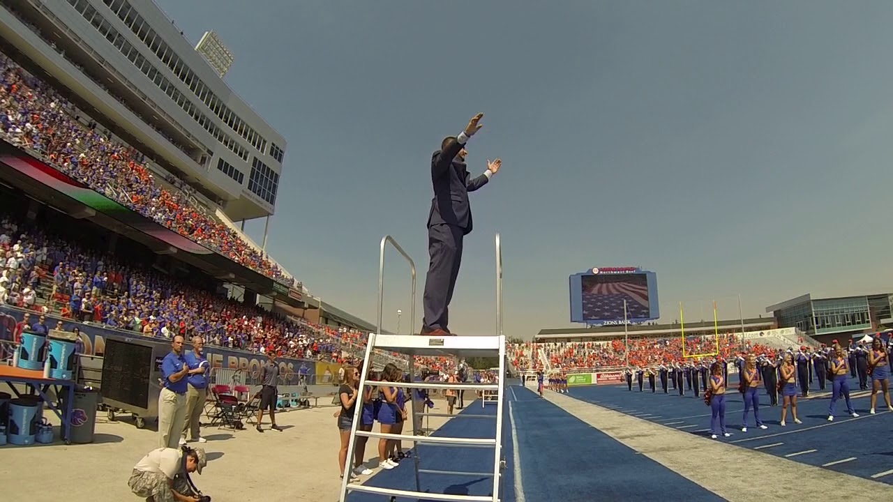 National Anthem Flyover - Boise State '17 - Ryan Hall