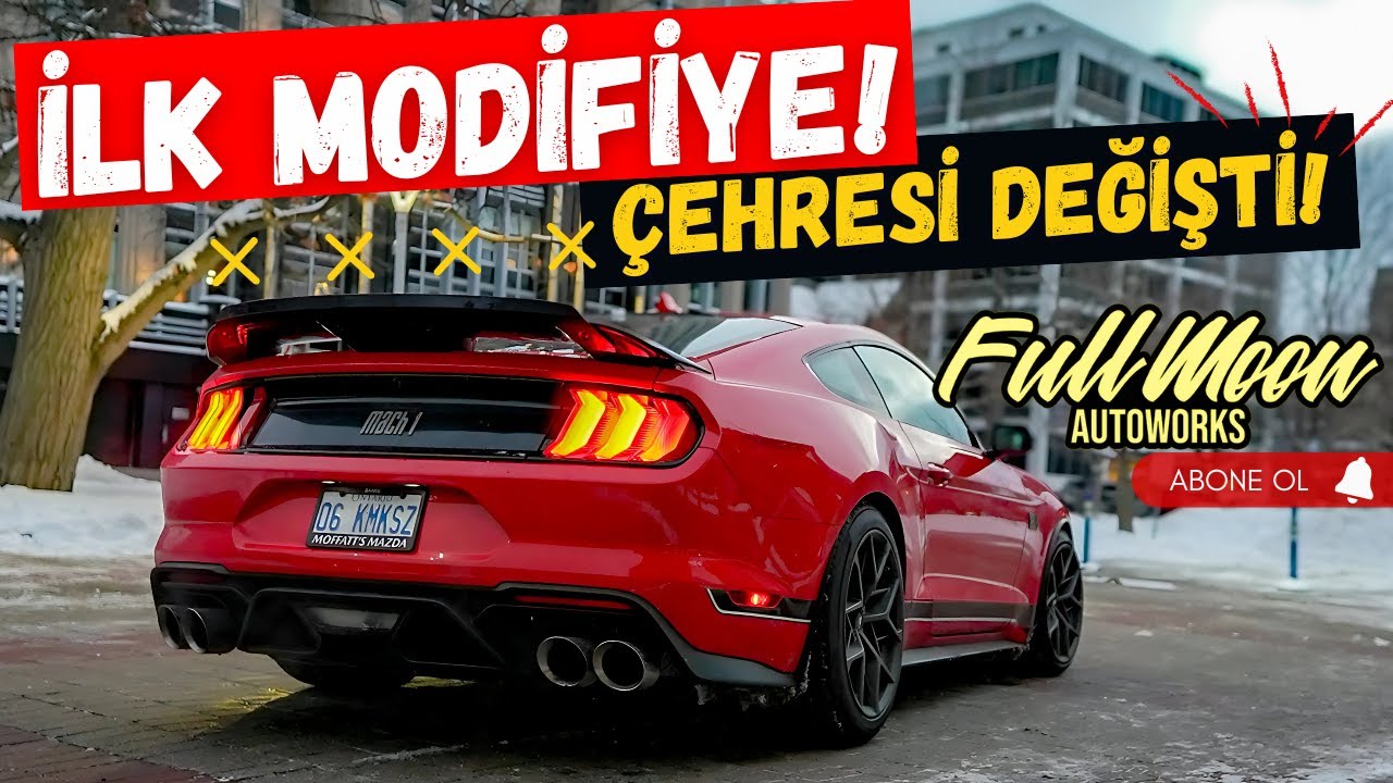 500HP Mustang MACh 1 İçin İLK MODİFİYE ! WINDOW & LED TINTING AT FullMoonAutoWorks Ottawa
