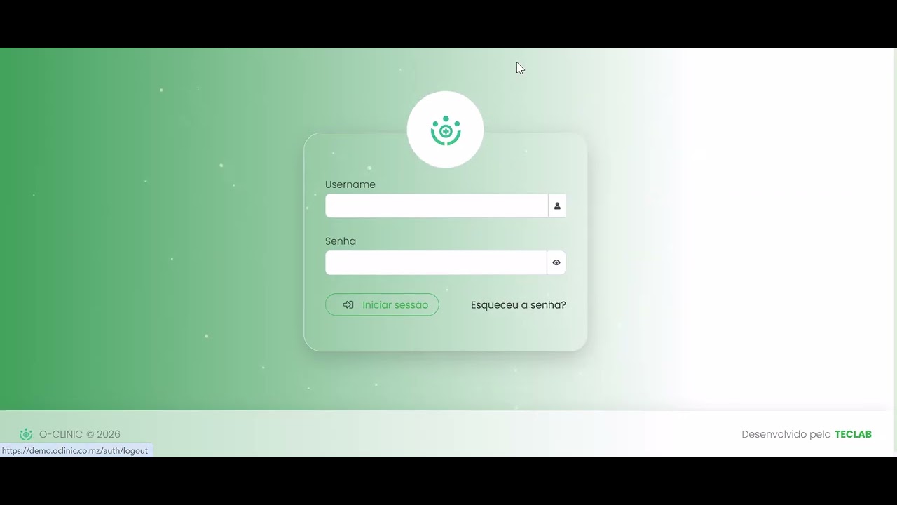 Demonstração do Software de Gestão Clínica (O-clinic)