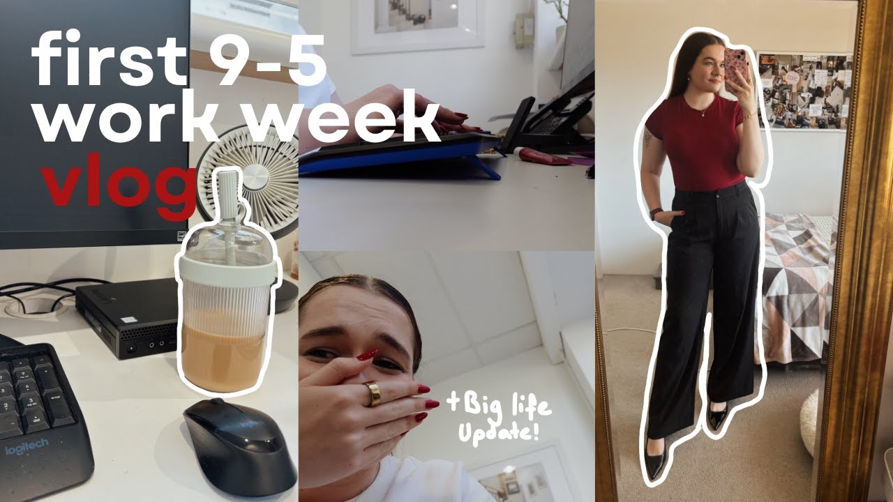 First Week as a Corporate Girly | 9–5 Work Vlog, Chatty & Big News