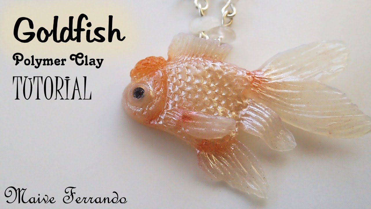 Polymer Clay Red Cap Oranda Goldfish Tutorial | Maive Ferrando