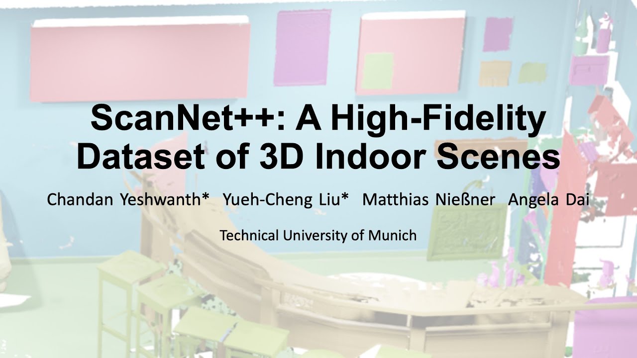 ScanNet++: A High-Fidelity Dataset of 3D Indoor Scenes (ICCV'23 Oral)