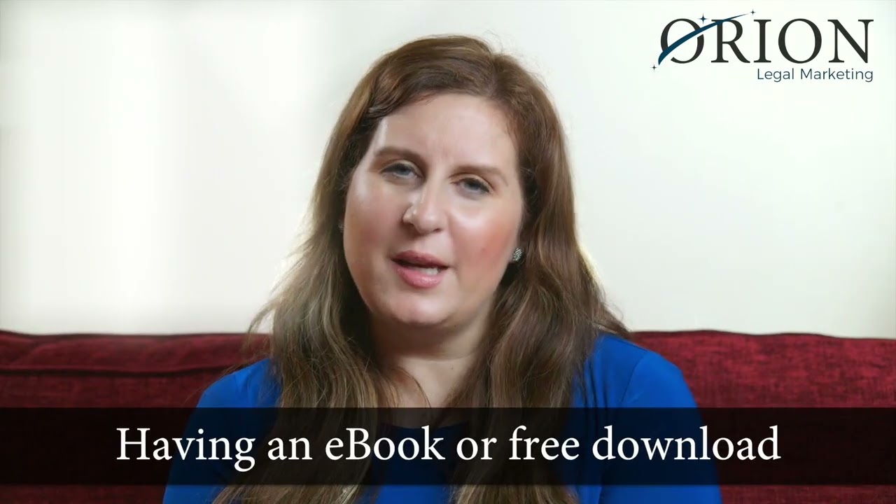 Does Your Law Firm's Website Have a Free eBook Downloadable Guide  By Orion Legal Marketing