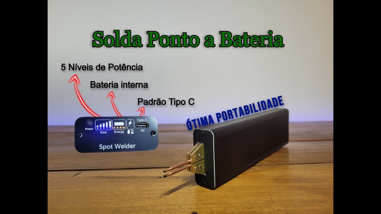 SOLDA PONTO A BATERIA do  ALIEXPRESS #soldador #bateria #pack