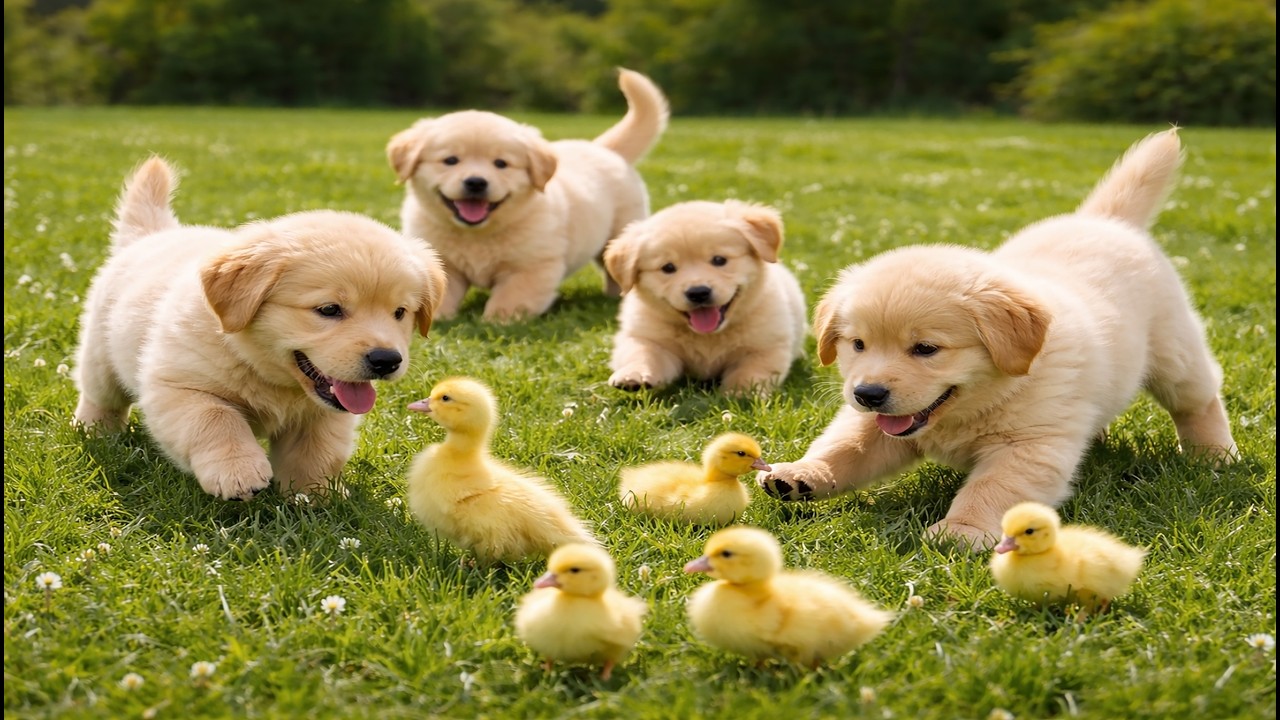 🌞🐕 Beautiful Dogs Enjoying Sunshine | Relaxing Dog Video | Soothing Barking Sounds