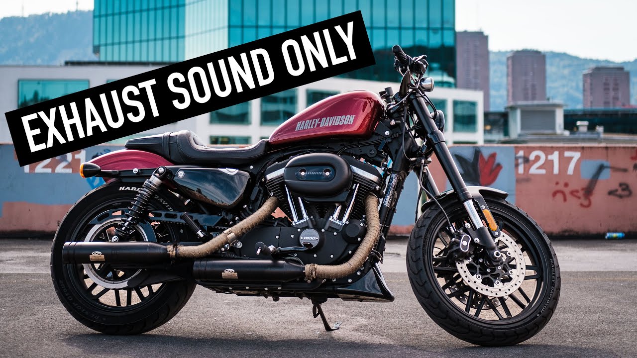 Casual autumn ride through the city / Harley Davidson Sportster Roadster / RAW Exhaust Sound / 4K