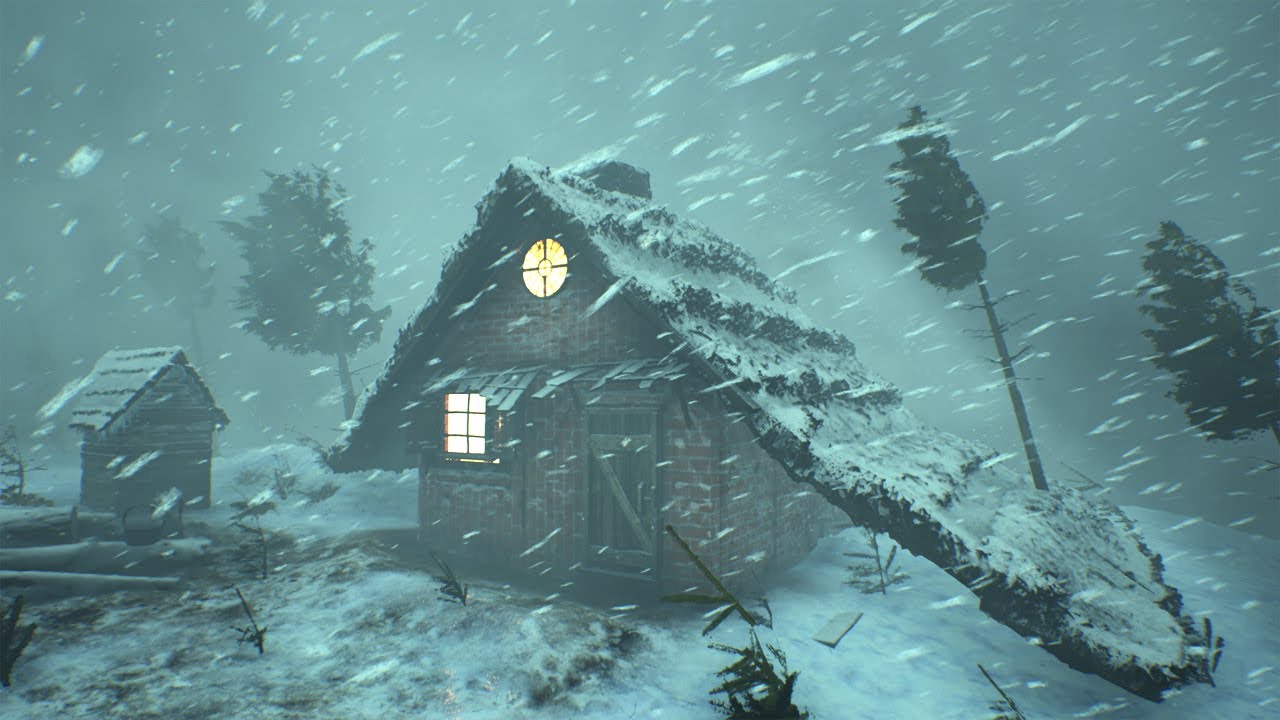 BRUTAL CALIFORNIA BLIZZARD 2025 | Pacific Snowfall Shelter for Deep Sleep (10 Hours ASMR)