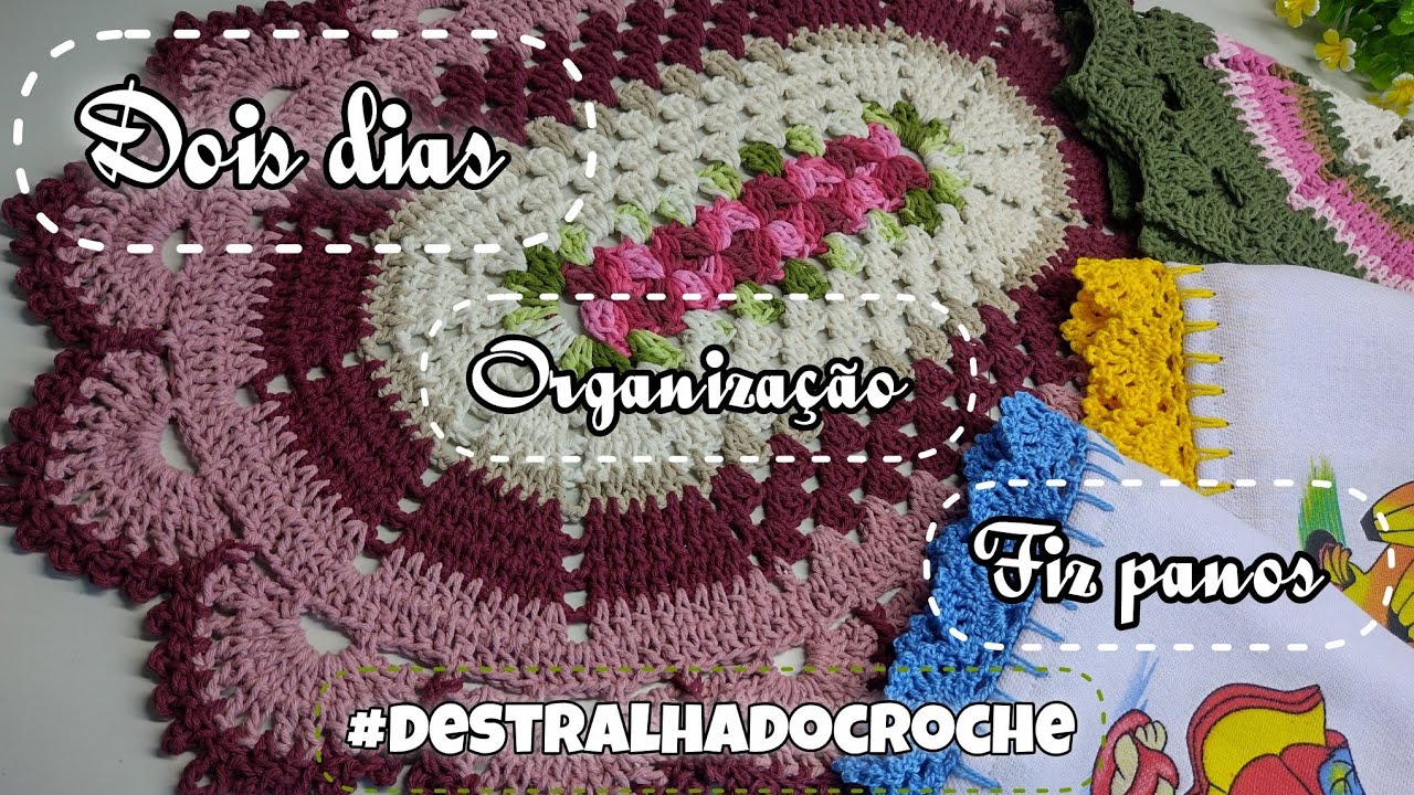Colocando o ateliê nos prumos! Organizando/ desmanchando/ crochetanto