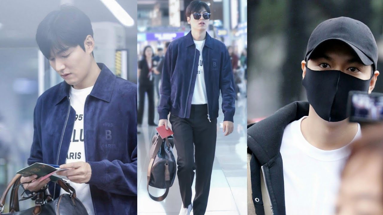 Lee Min Ho Spotted at Incheon Airport for the filming of Pachinko S2 in Toronto #leeminho #pachinko