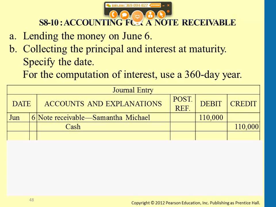 Accounting for a Note Receivable - Professor Victoria Chiu