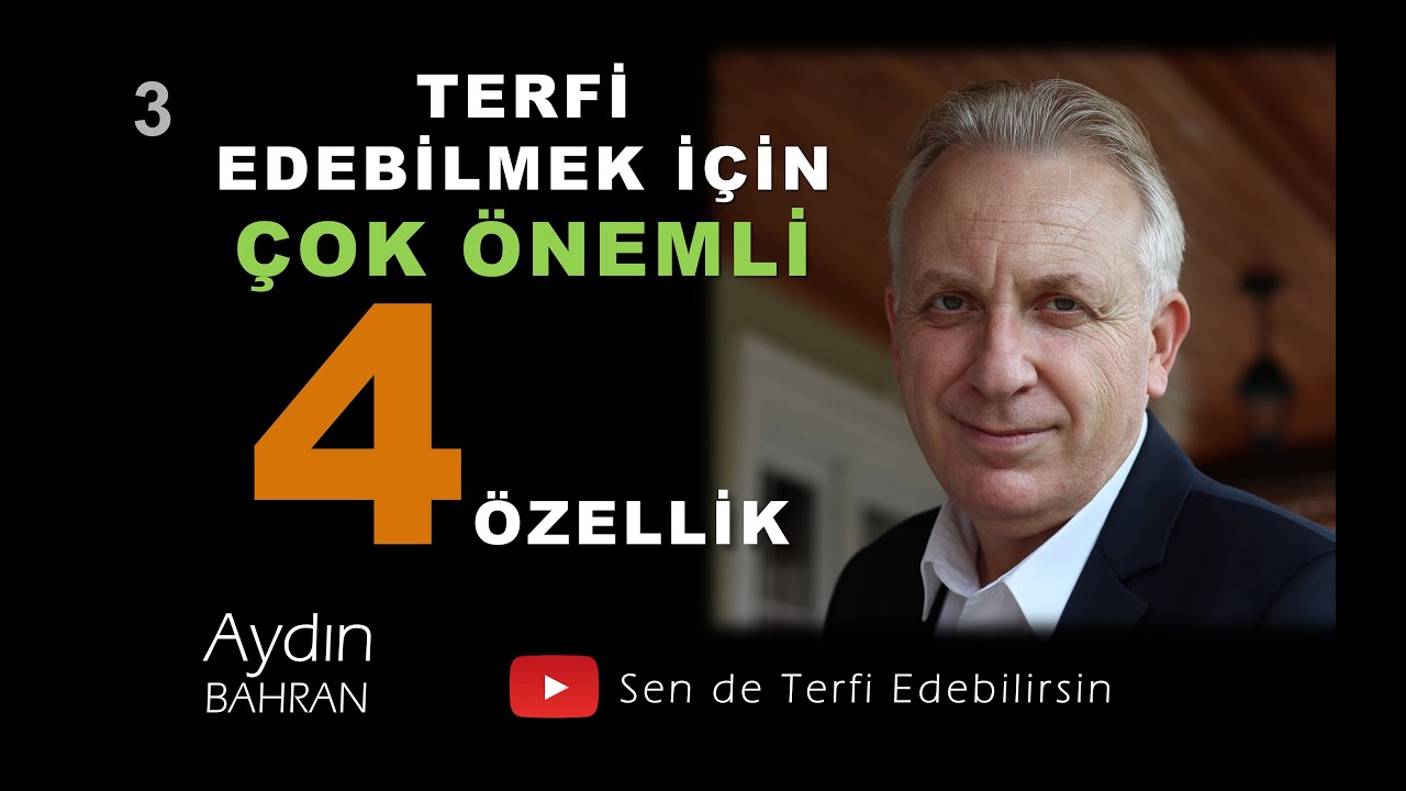 Terfi Edebilmek İçin Çok Önemli 4 Kişilik Özelliği - Olmazsa OLMAZ
